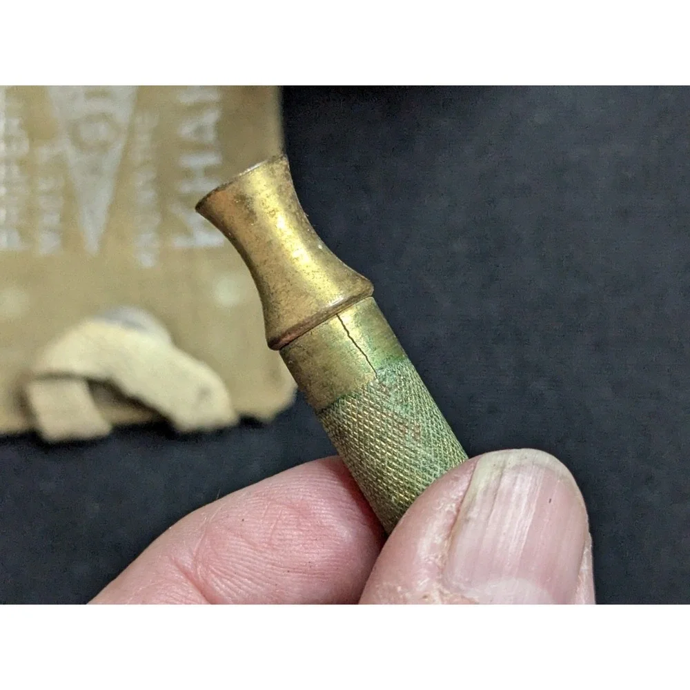 Vintage WWI US Army Gillette personal military Khaki Set shaving razor kit‎ USA